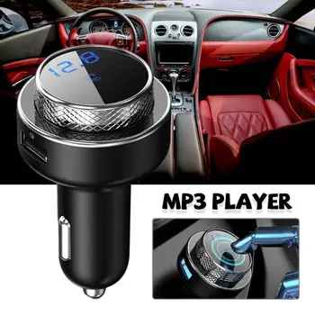 1Pc Bluetooth, Fm Raidītājs 5.0 Bezvadu brīvroku Automašīnas Komplekts Mp3 Playe Radio Adapteri Automašīnas Lādētājs