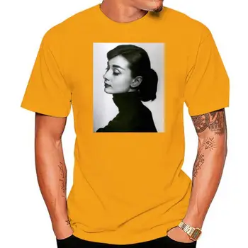 2022. gada Vasarā Karstā Pārdošanas Tee Kreklu Youcshi vīriešu Īsām Piedurknēm Kokvilnas T Krekls Audrey Hepburn X-Liels Melns Kokvilnas T-krekls