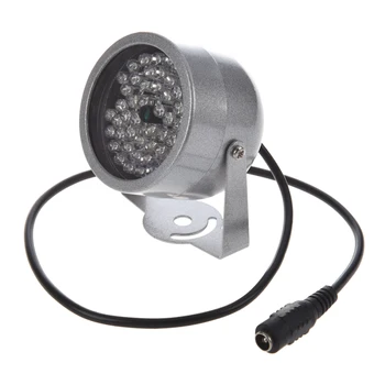 48 LED Apgaismojumu IS Infrasarkano Nakts Redzamības Gaismas Drošības Lampas CCTV Kameras