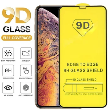 9D Rūdīts Stikls iPhone 14 13 12 11 Pro Max Screen Protector For iPhone X Xr Xs Max 6 7 8 Plus SE2020 Pilnībā Segtu Stikla
