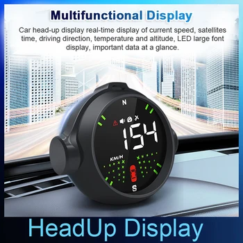 Auto Headup Displejs LED Digitālā GPS Spidometra Sensors ātruma pārsniegšanu Signalizācijas Nogurums Braukšanas Atgādinājums par Automašīnas Kravas automašīnu SUV Van Autobusu