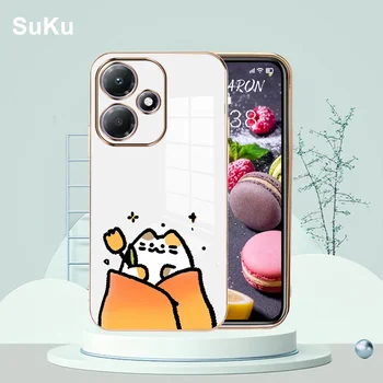 Cute Stils Apšuvuma Telefonu Gadījumos Par Infinix Karstā 30 30i Spēlēt 4G Aizmugurējā Vāciņa