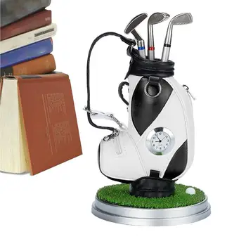 Golfa Klubs Pildspalvas Set Golf Club Pildspalvu Turētājs Portatīvie Mini Desktop Golfa Soma Pildspalvu Turētājs Pildspalvām Snaps Norāda, Atslēgas, Dzēšgumijas