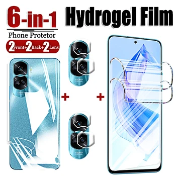 Hidrogelu Filmu par Godu 90 Lite 70 80 90 Pro Plus Ekrāna Aizsargi Kameras Objektīvs Mīksto Rūdīta Stikla Huawei Honor 90lite