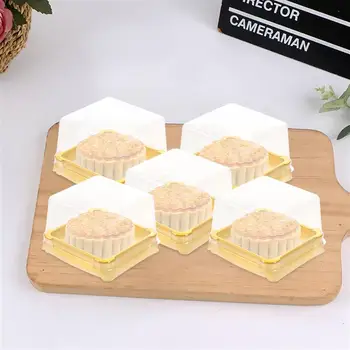 Iepakojums No Plastmasas Vāciņi Dāvanu Deserts Muffin Cake Box Kastes Cupcake Mini Konteineri, Konteineru Mēness Skaidrs, Mooncake Pārtikas Dome