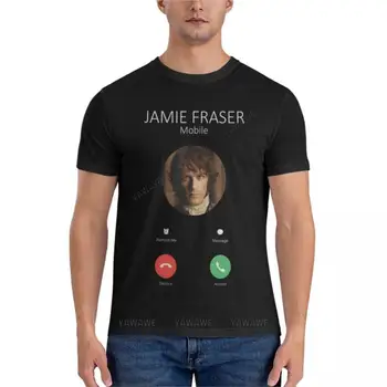Jamie Fraser Zvanot Būtiski T-Krekls mens garš t kreklus, slim fit t krekli zīmolu vīriešu t-krekls vīriešu kokvilnas teeshirt