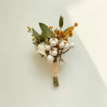 Mini Sauso Ziedu Pušķi Apdare DIY Kāzu Ņieburs Roku darbs Creative Peldošo Sveču liešana Mājas Foto Apdare