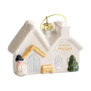 Māja Kulons Ziemassvētku Eglītes Ziemassvētku Atmosfēras Dekoriem Mini Mājas Sniegpārsliņas Mājas Dekoru Produktus Ziemassvētku Eglīte