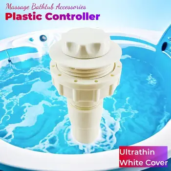 Plastmasas Ultrathin Balts Vāks Kontrolieris PVC Ķermeņa Masāža Vannā Ultra-plānas Regulēšanas Slēdzis Karstā Baļļa Ūdens Strūklas Piederumi