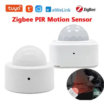 Tuya/eWelink Zigbee PIR Kustības Sensoru, Smart Cilvēka Ķermeņa Kustības Detektors Mini Infrasarkanais Detektors Home Security For Smart Dzīve