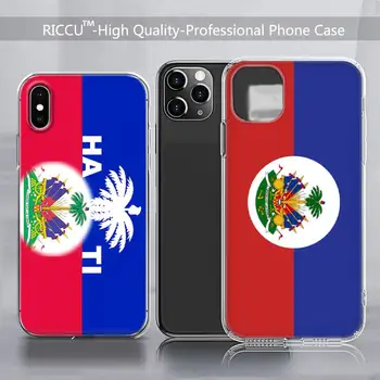 Vintage Haiti Haiti Karoga Telefonu Gadījumā Pārredzama iPhone 13 12 11 Mini pro XS MAX 8 7 6 6S Plus X SE 2020. gadam Telefonu Gadījumā