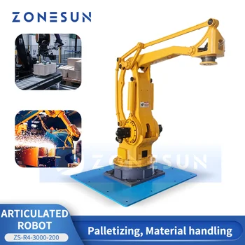 ZONESUN Rūpniecības Šarnīru Robots 4 Ass Palletizer Material Handling Robotu Roku Automātikas Ražošana Integrētas Līnijas