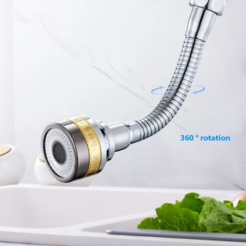 Ūdens Krāna Bubbler Extender 360 Pagriezt Virtuve, 3 Režīmu Universālā Virtuves Jaucējkrāns Sprauslu Stikla Aerators Ūdens Taupīšanas Filtrs Dušas Galvas