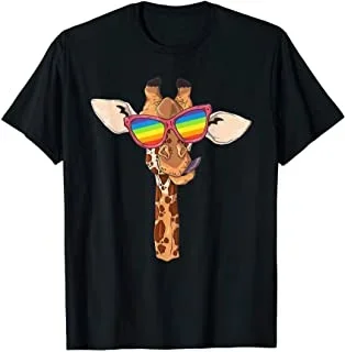 Žirafe Varavīksnes Karogu - Smieklīgi, Geju Dzīvnieku Mīļotājs Dāvana T-Krekls